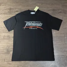 2023SS Новая футболка HI-SPEED Vetements Classic с логотипом, оранжево-черная футболка для мужчин и женщин, свободная футболка VTM 1: 1, короткий рукав