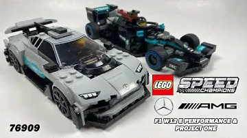 Lego Speed Champions 76909 Mercedes - AMG F1 W12 E Performance & AMG Project One Stop Motion Build!