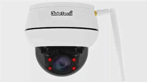JideTech 5MP PTZ WiFi Camera Outdoor, 5X Optical Zoom Dome Surveillance Cameras