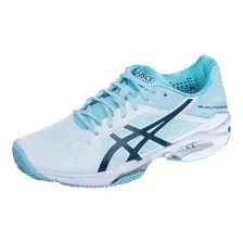   Asics Gel-Solution Speed 3 White/Blue steel/Crystel blue
